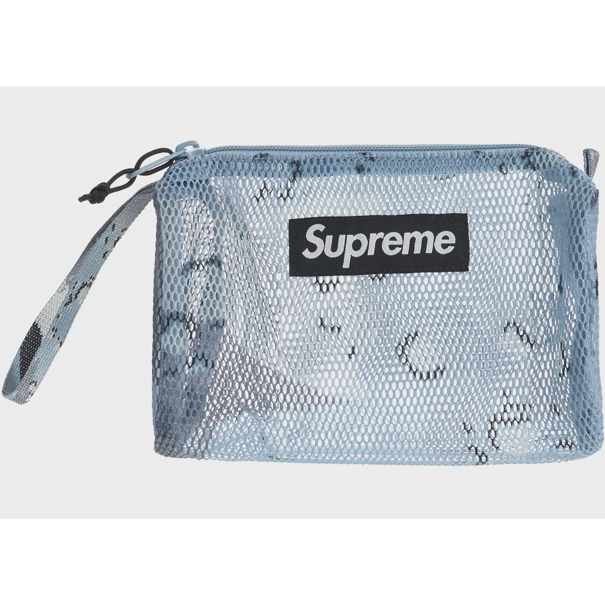Blue chocolate chip camo supreme utility pouch from SS20 collection, perfect for everyday use