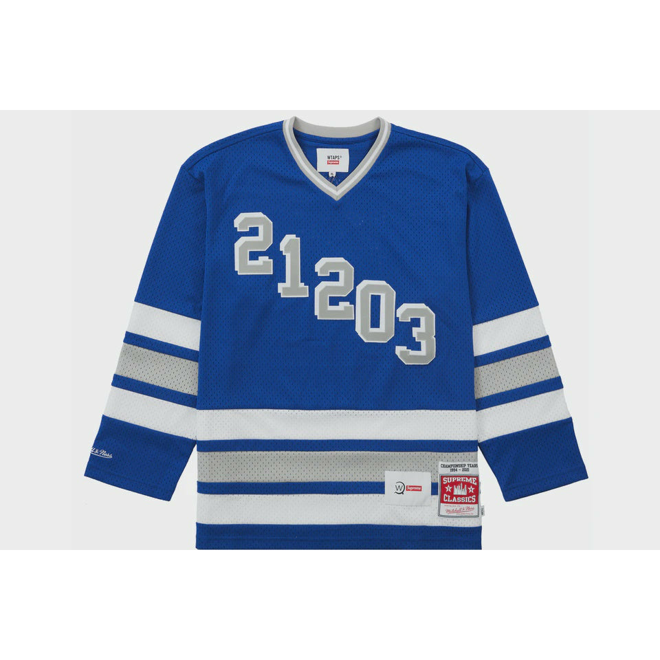 Supreme WTAPS Mitchell & Ness Hockey Jersey - Blue