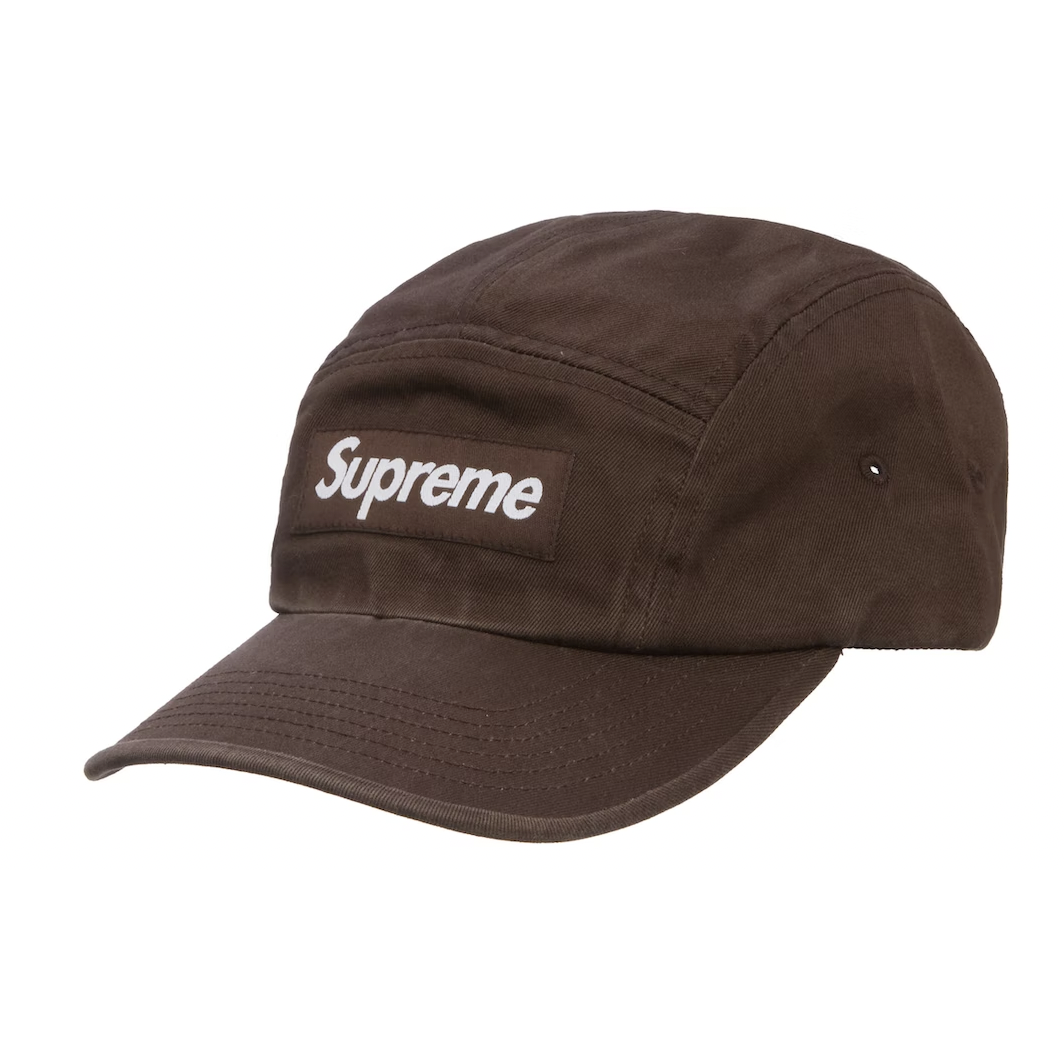 Supreme Washed Chino Twill Camp Cap (FW22) - Brown – Fresh Society