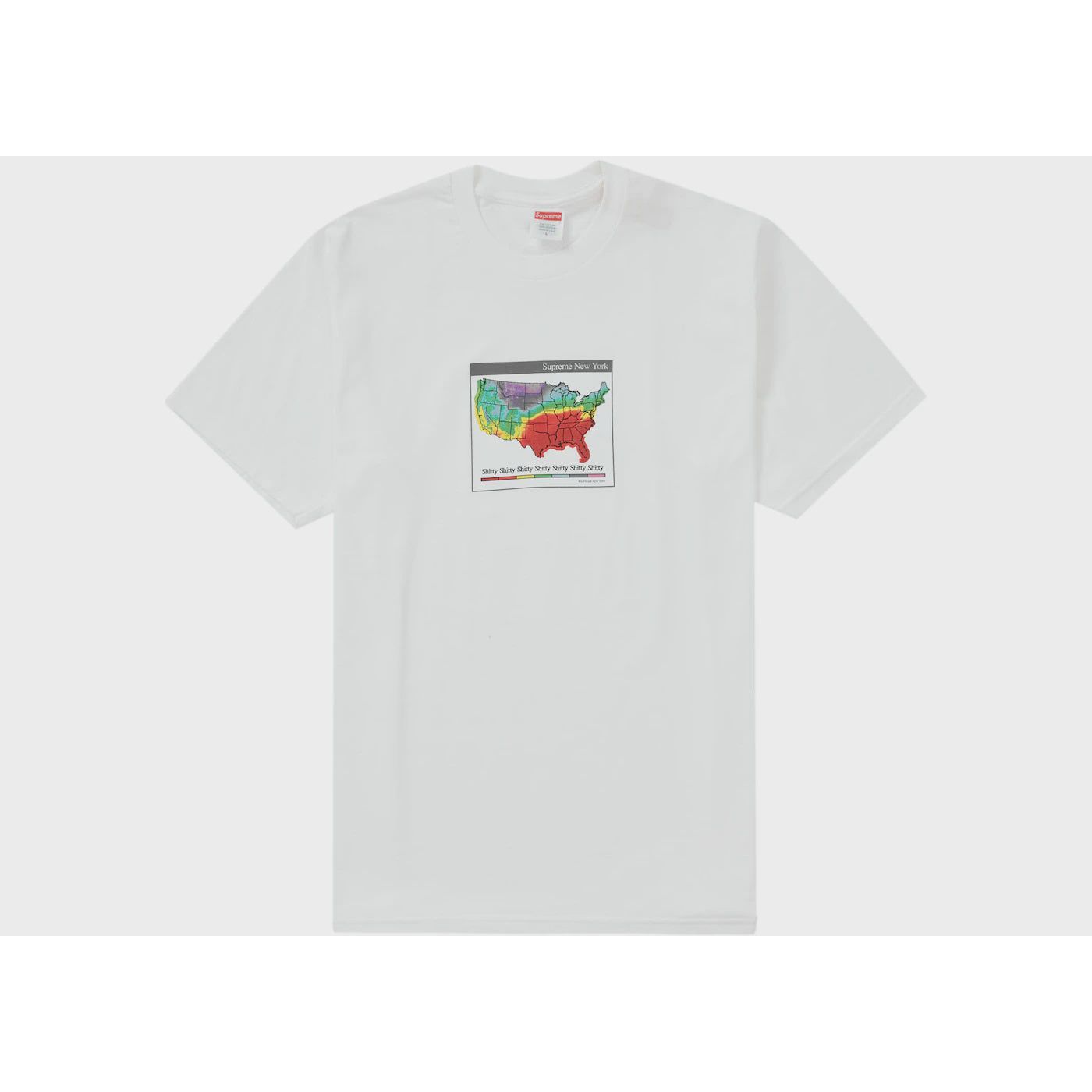 Supreme Weather Tee in White from FW23 Collection, perfect for all seasons