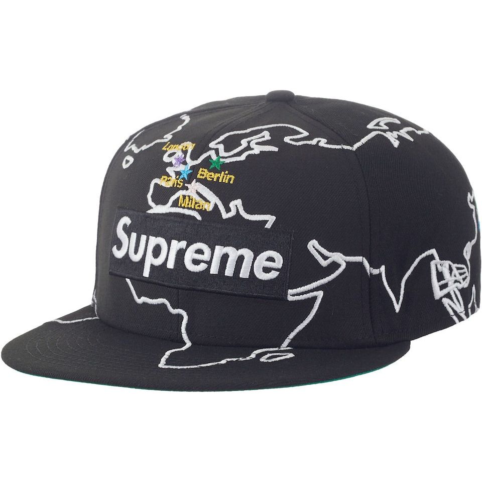 Supreme Worldwide Box Logo New Era Fitted - Black (FW23) – Fresh