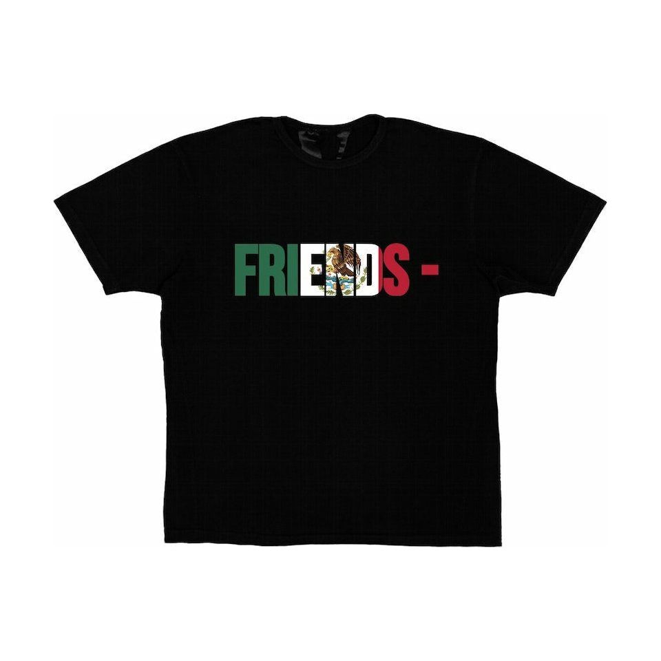 Stylish black Vlone Friends Mexico Tee with colorful graphic design