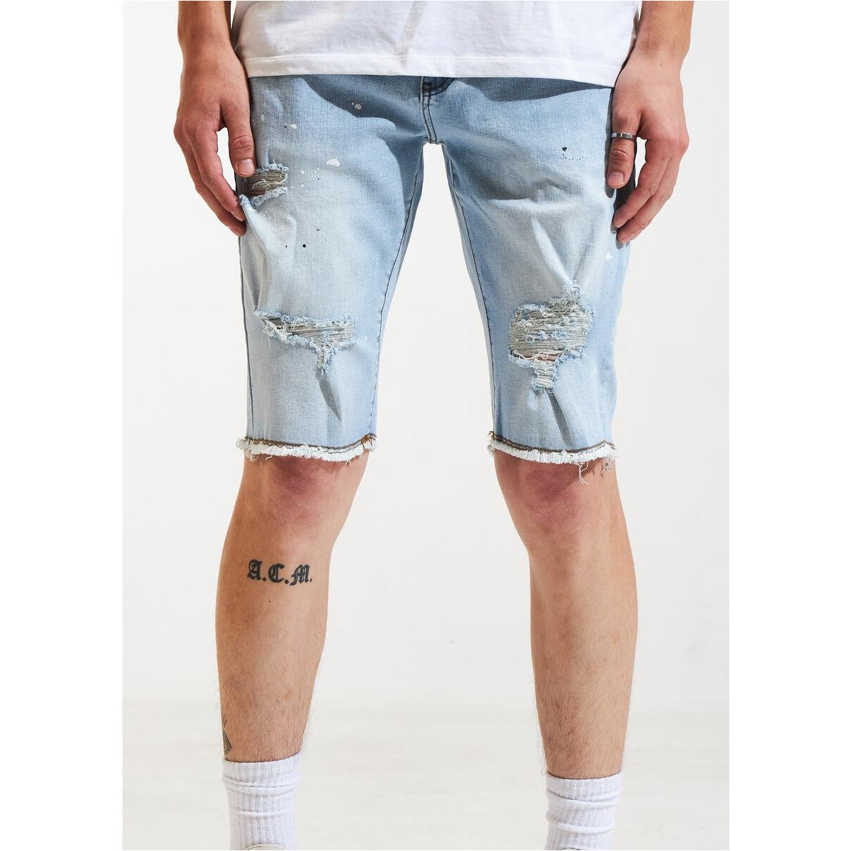 Light blue denim shorts from Karter Collection, product code KARPK-309