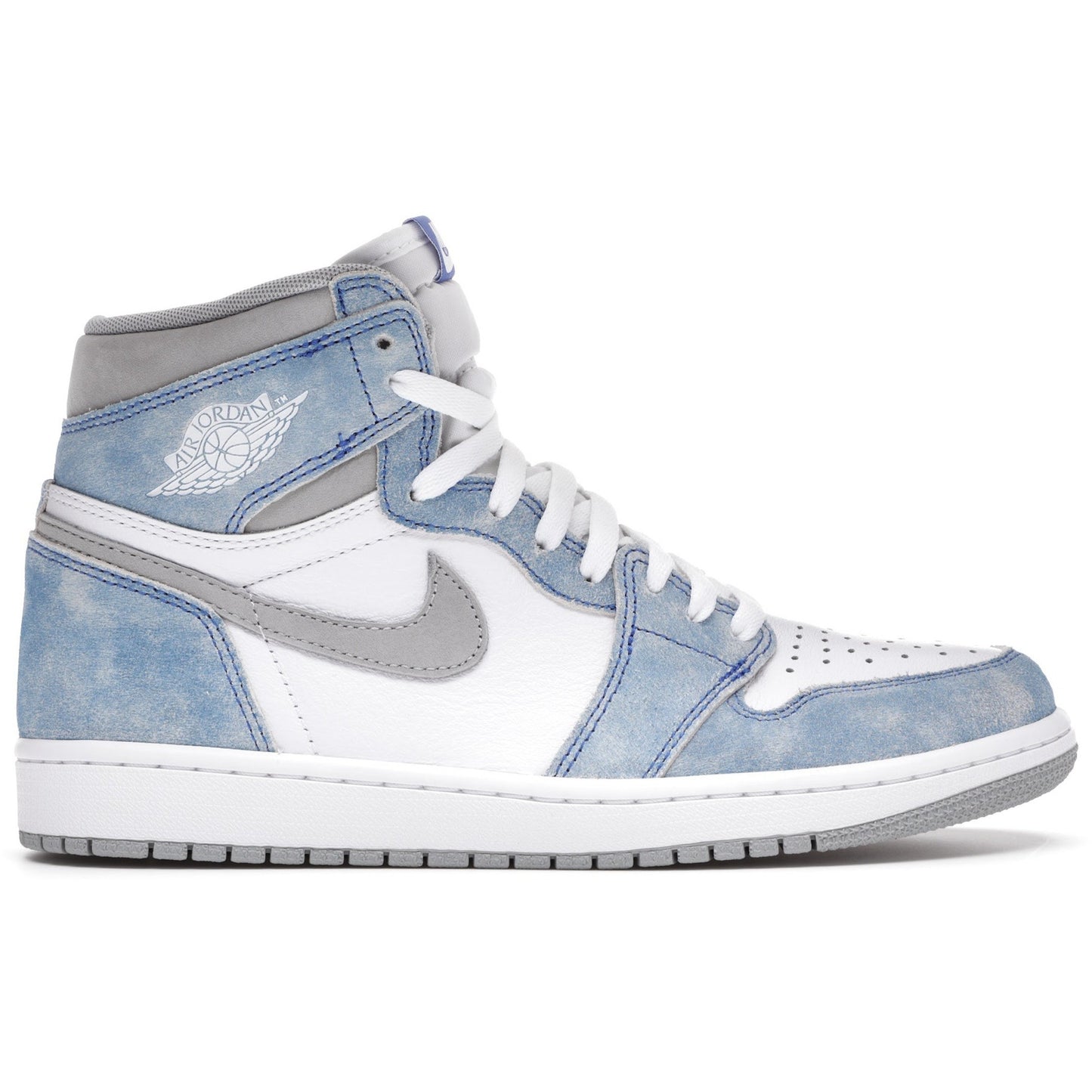 Nike Jordan 1 Retro High - OG Hyper Royal, a stylish and iconic basketball sneaker in blue and white colorway