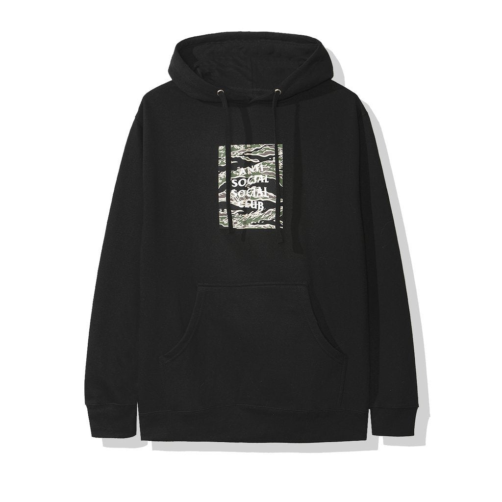 Anti Social Social Club Tiger Camo Box Hoodie - Black