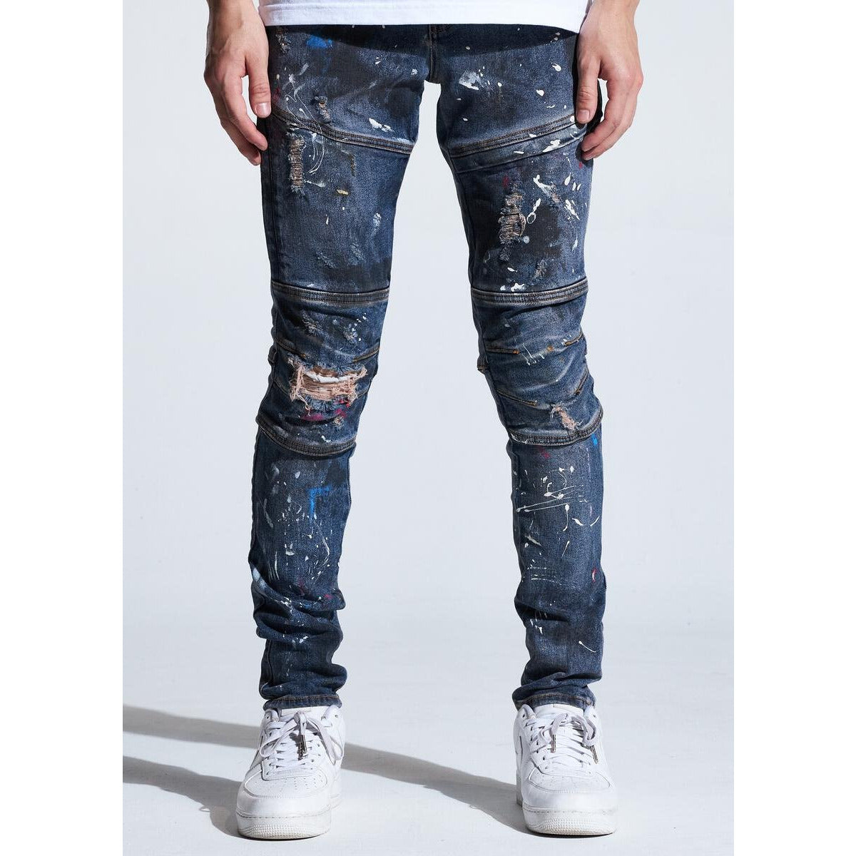 Crysp Denim Kurt Indigo Paint Denim (CRYSPHOL20-124)