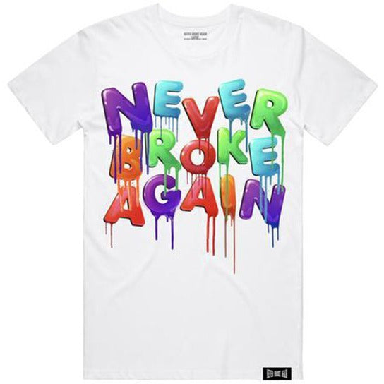 Never Broke Again "DRIP" White Tee