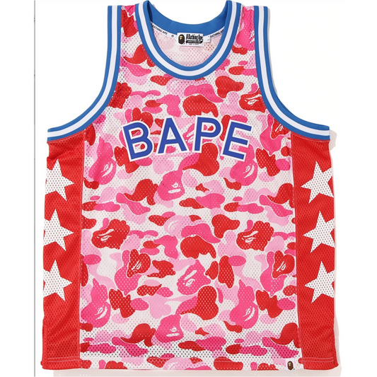 BAPE ABC Basketball Tank Top - Pink