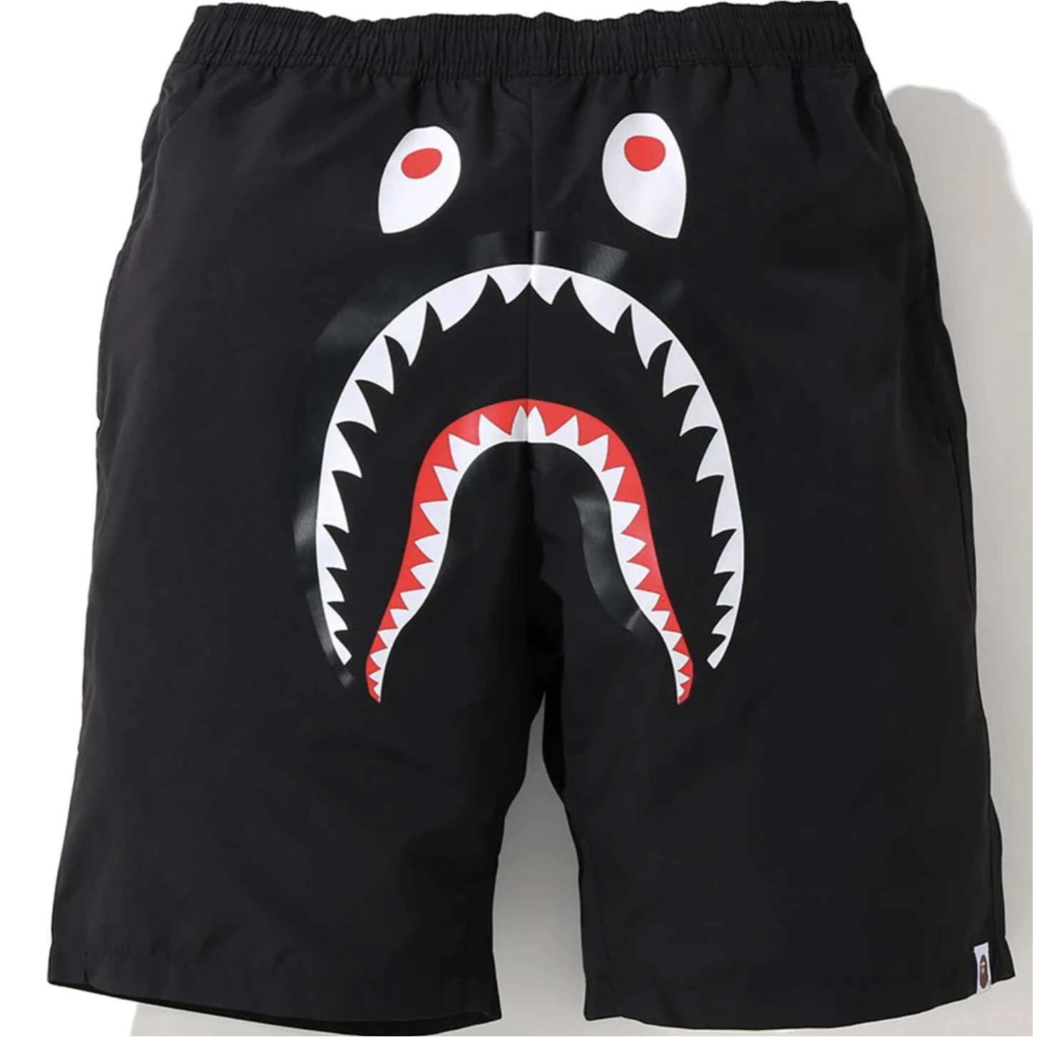 BAPE A Bathing Ape Shark Wide Sweat Shorts Black for Women