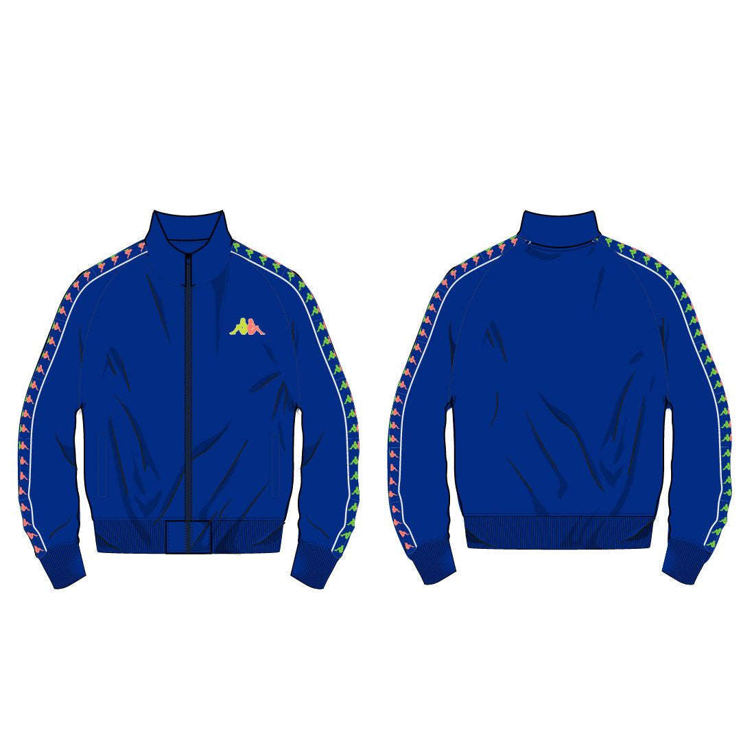 KIDS Kappa 222 Banda Blue/Green Carambie (34161EWY-A03) - trendy and stylish children's activewear featuring blue and green color-blocking design