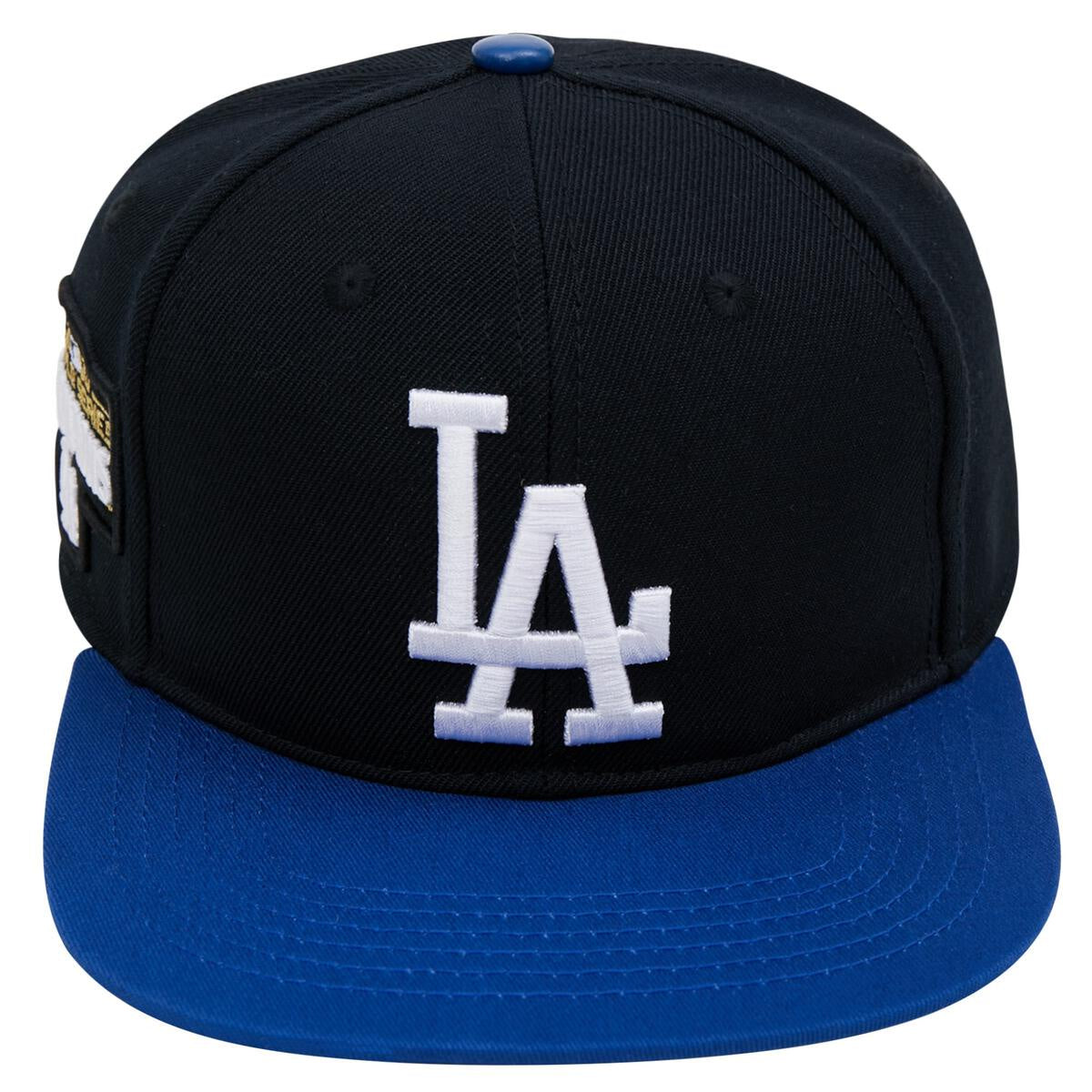 Black Pro Standard Los Angeles Dodgers World Series Champions Snapback hat with official team logo embroidery
