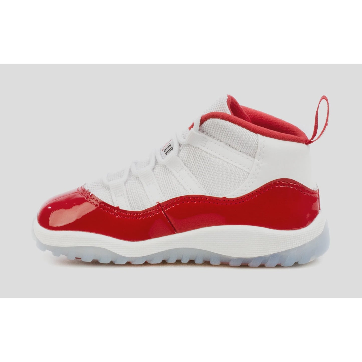 Jordan 11 Retro High - Cherry (TD) (2022) (378040-116) kids' basketball shoes in red and white with signature logo and sleek design