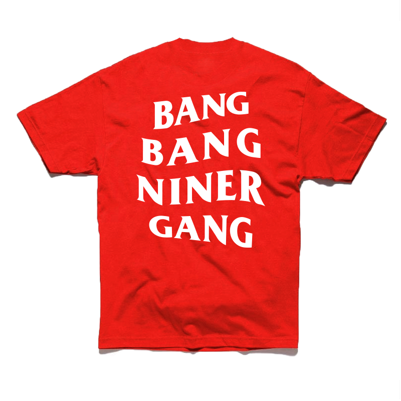 Bang Bang Niner Gang (White) - 49ers Essential T-Shirt for Sale