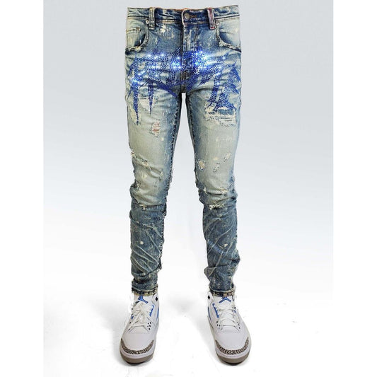Preme Iguazu "Jewel" Indigo Denim Jeans (PR-WB-525)