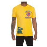 Ice Cream Dojo SS Knit Solar Power Tee in vibrant yellow, size medium, featuring a stylish and comfortable design for outdoor activities