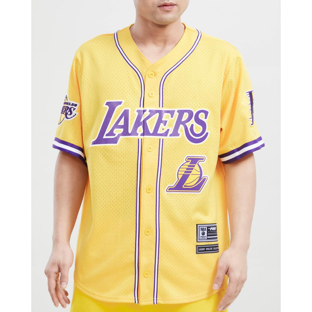 lakers button jersey