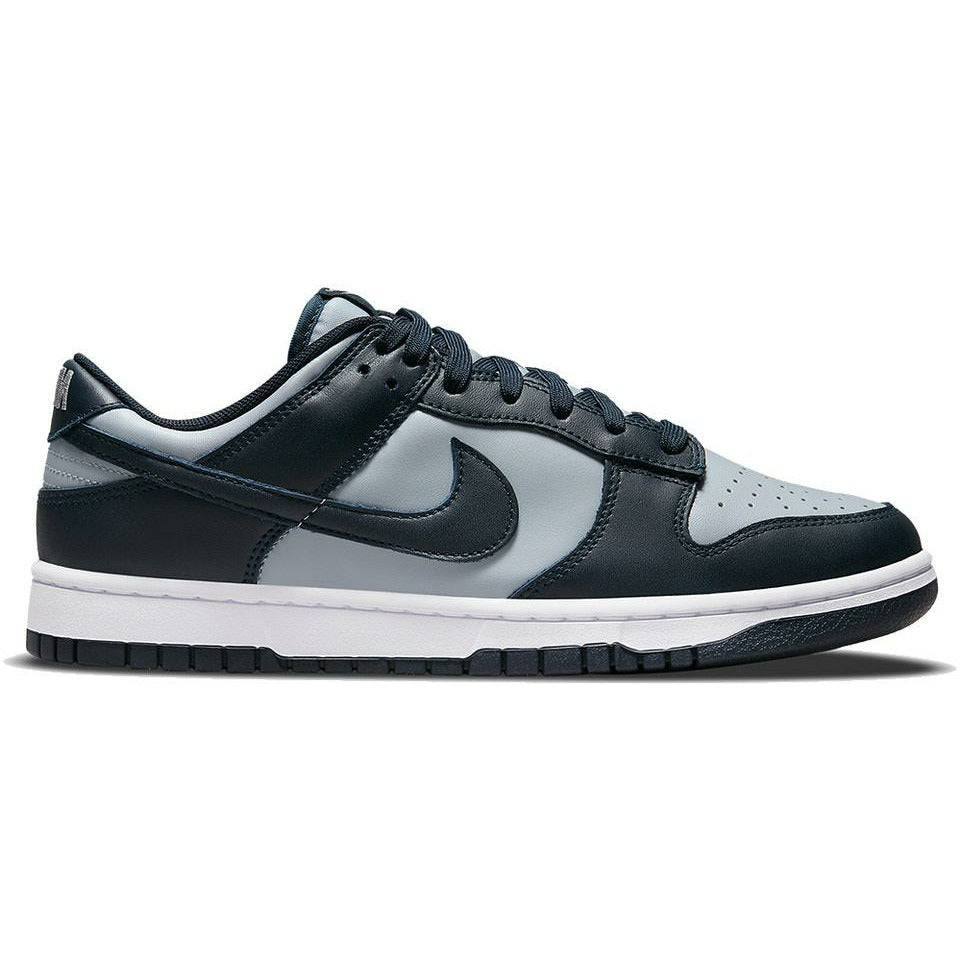 Nike Dunk Low Georgetown GS - Youth Basketball Shoes in Grey and Navy Blue