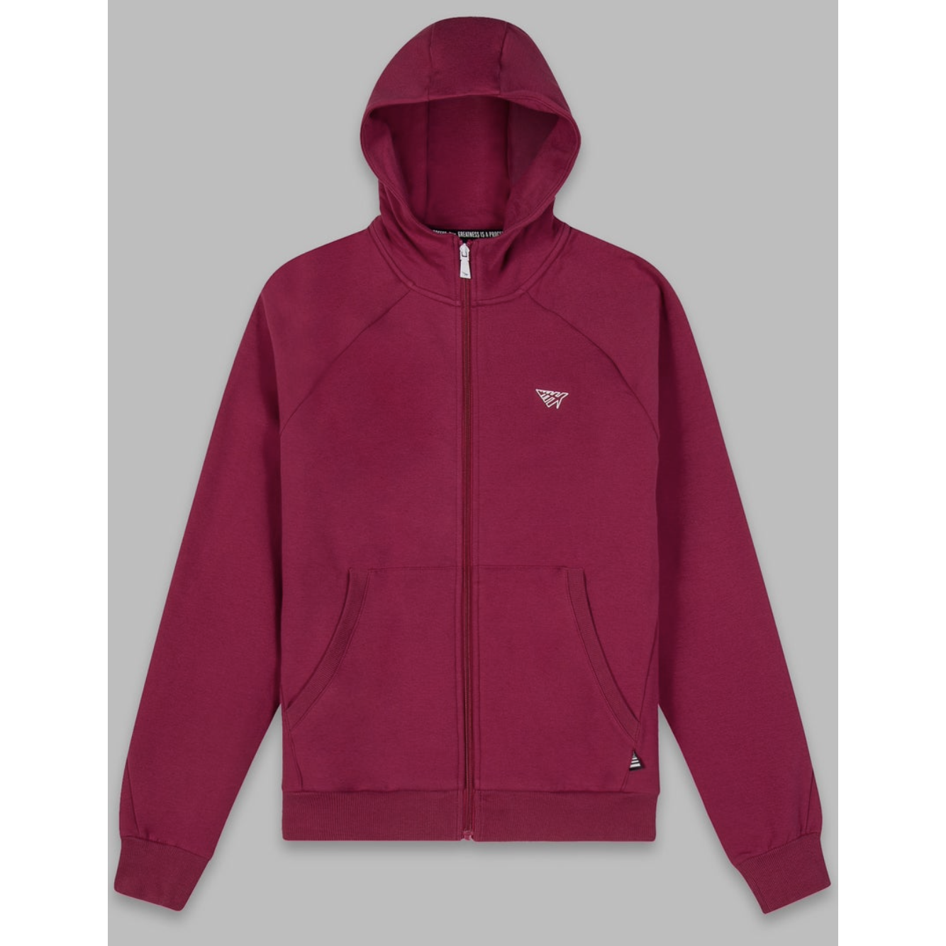 Cozy and stylish Paper Planes Volume 2 Fleece Zip Carmine Hoodie in red