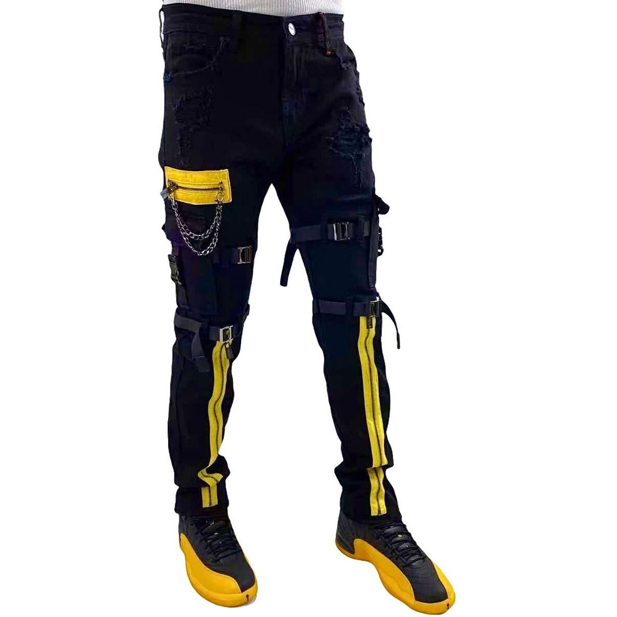High-quality Preme Black Denim Jeans (PR-WB-756) with a stylish and modern design