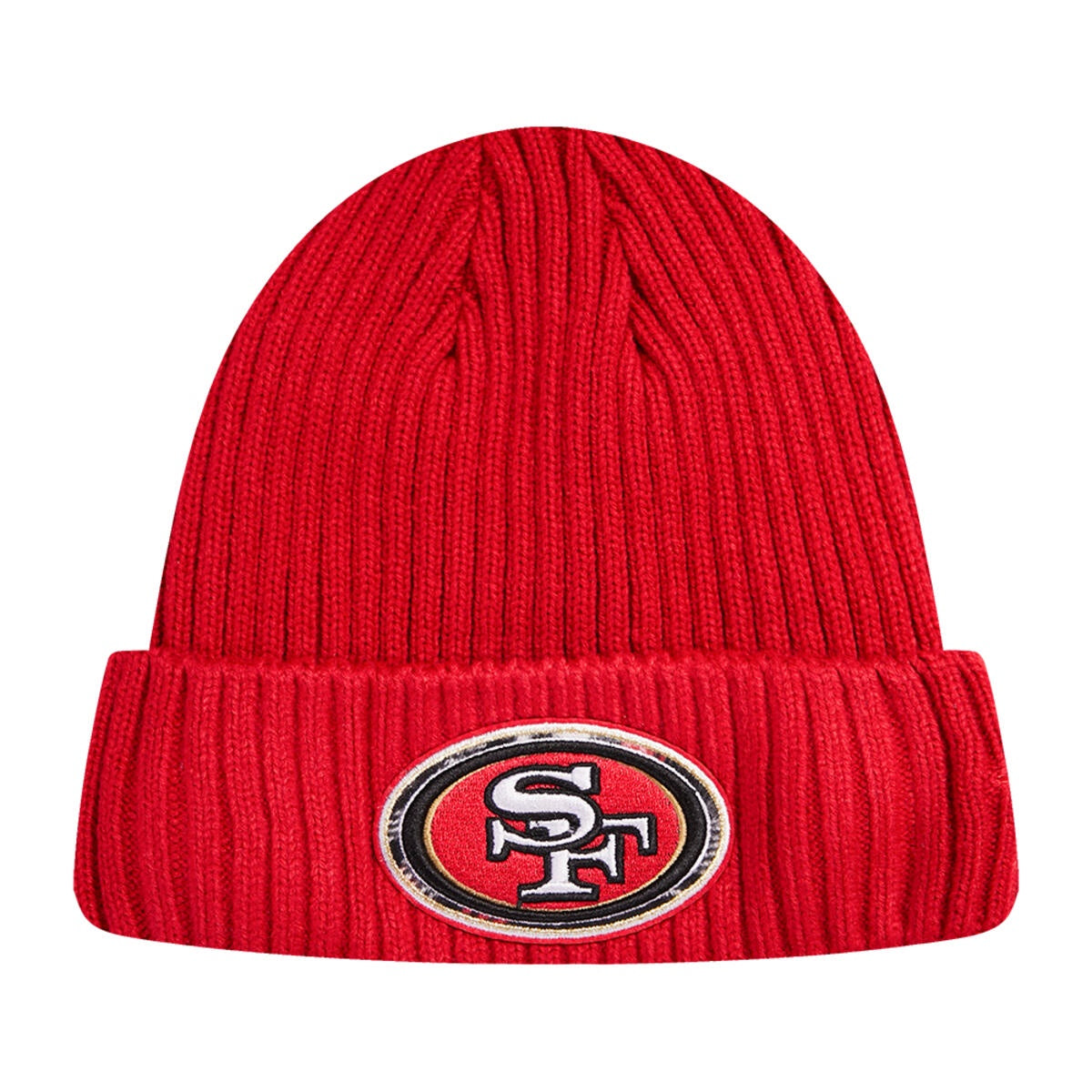 Red San Francisco 49ers Pro Prep Knit Beanie from Pro Standard