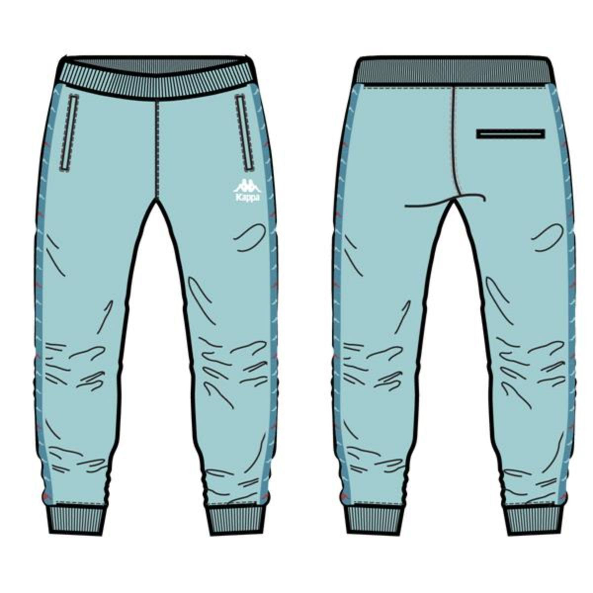 Kappa Green Water/Blue 222 Banda Alanz-3 Joggers (36122RW-A0Z)