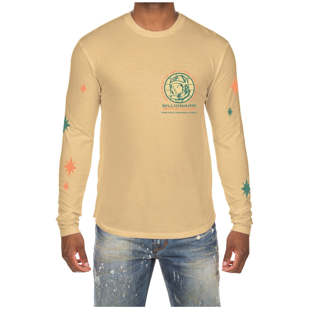 Black BBC Curry BB Particle Long Sleeve Tee with white logo