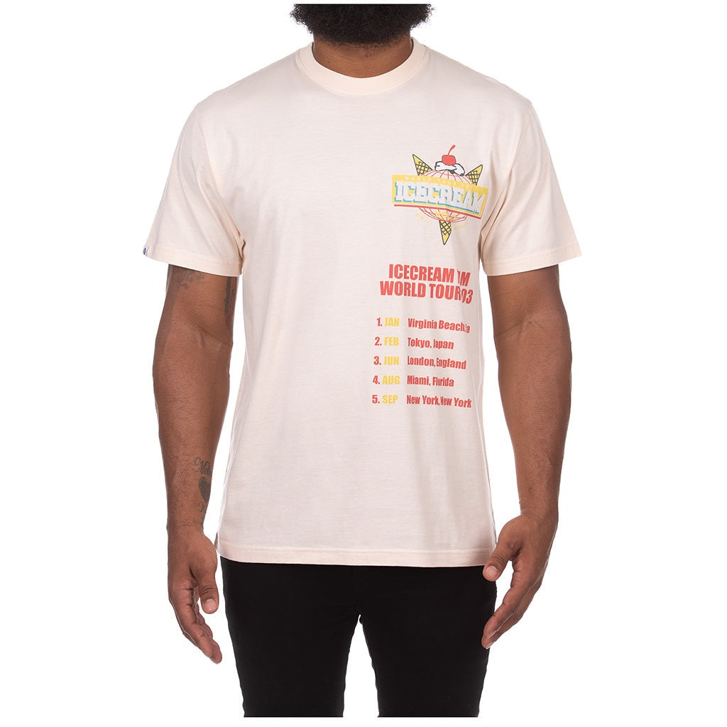 Stylish and comfortable Ice Cream Dream Team SS Vanilla Cream Knit Tee (431-2304) featuring a soft and versatile cream color