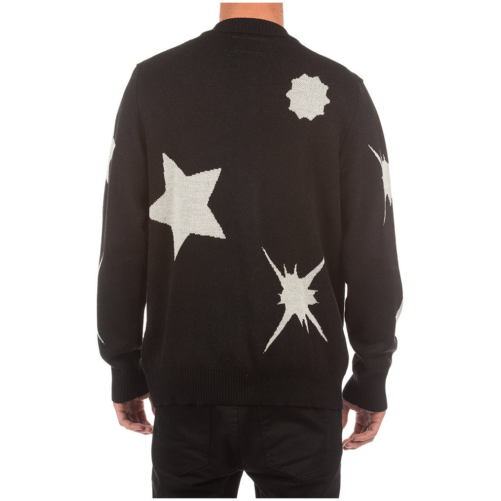 Black BBC Stargaze Sweater Vest featuring a unique star pattern design