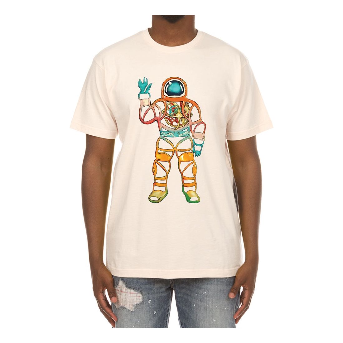 Stylish and comfortable BBC Whisper White BB Astro SS Tee (831-8203) for men