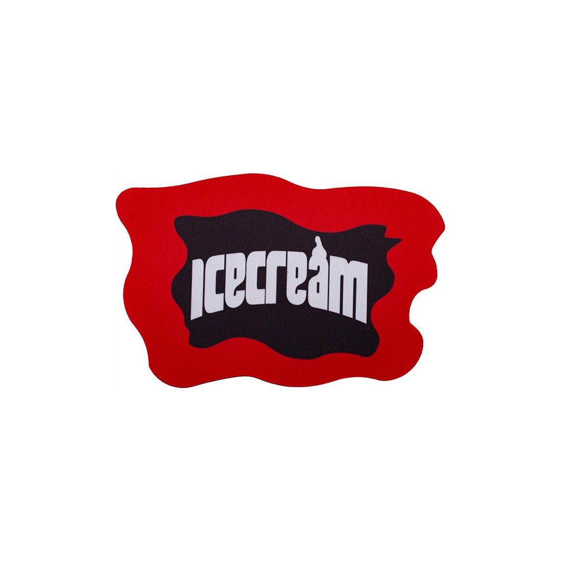 Black mouse pad with ice cream design, perfect for work or play