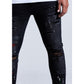 Crysp Denim Atlantic Black Wash Jeans w/Tears (CRYSPSP221-115)