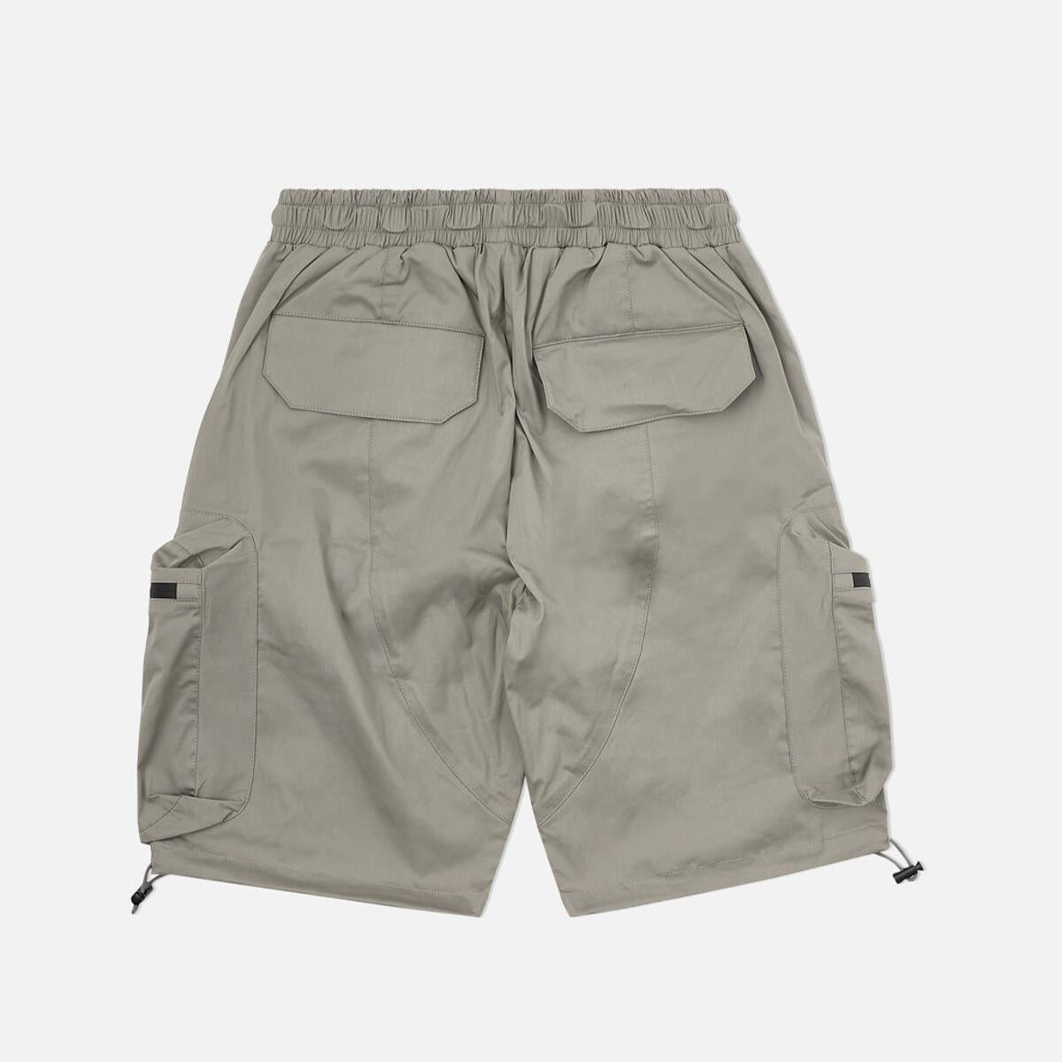 8&9 Light Grey Combat Nylon Shorts (SHCOMGRY)