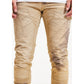 Embellish Hart Khaki Denim Jeans with stylish rips and repairs