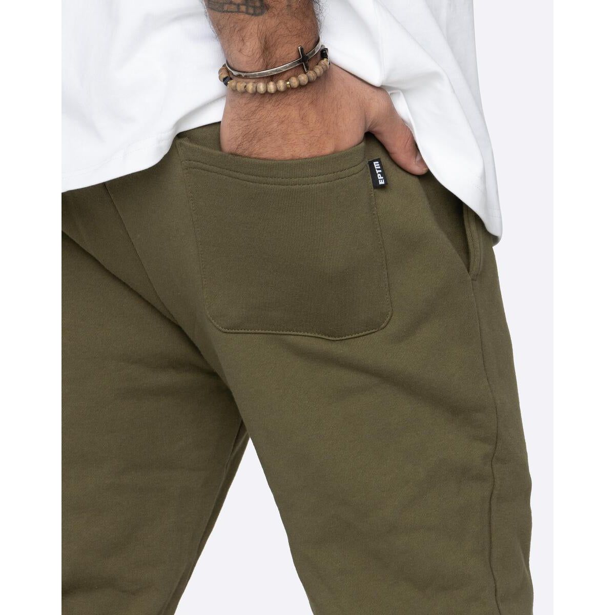 EPTM French Terry Flare Pants - Olive (EP10433)