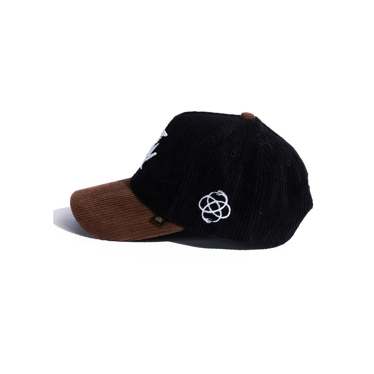 Reference "Paradise LA" Corduroy Snapback Hat - Black/Brown (REF213)