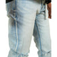 Preme Ice Wash Ripped Denim Jeans (PR-WB-1256)
