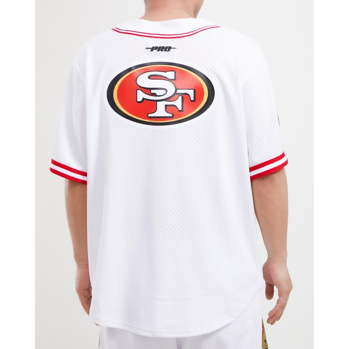 Pro Standard San Francisco 49ers Logo Mesh Black Button Up Jersey