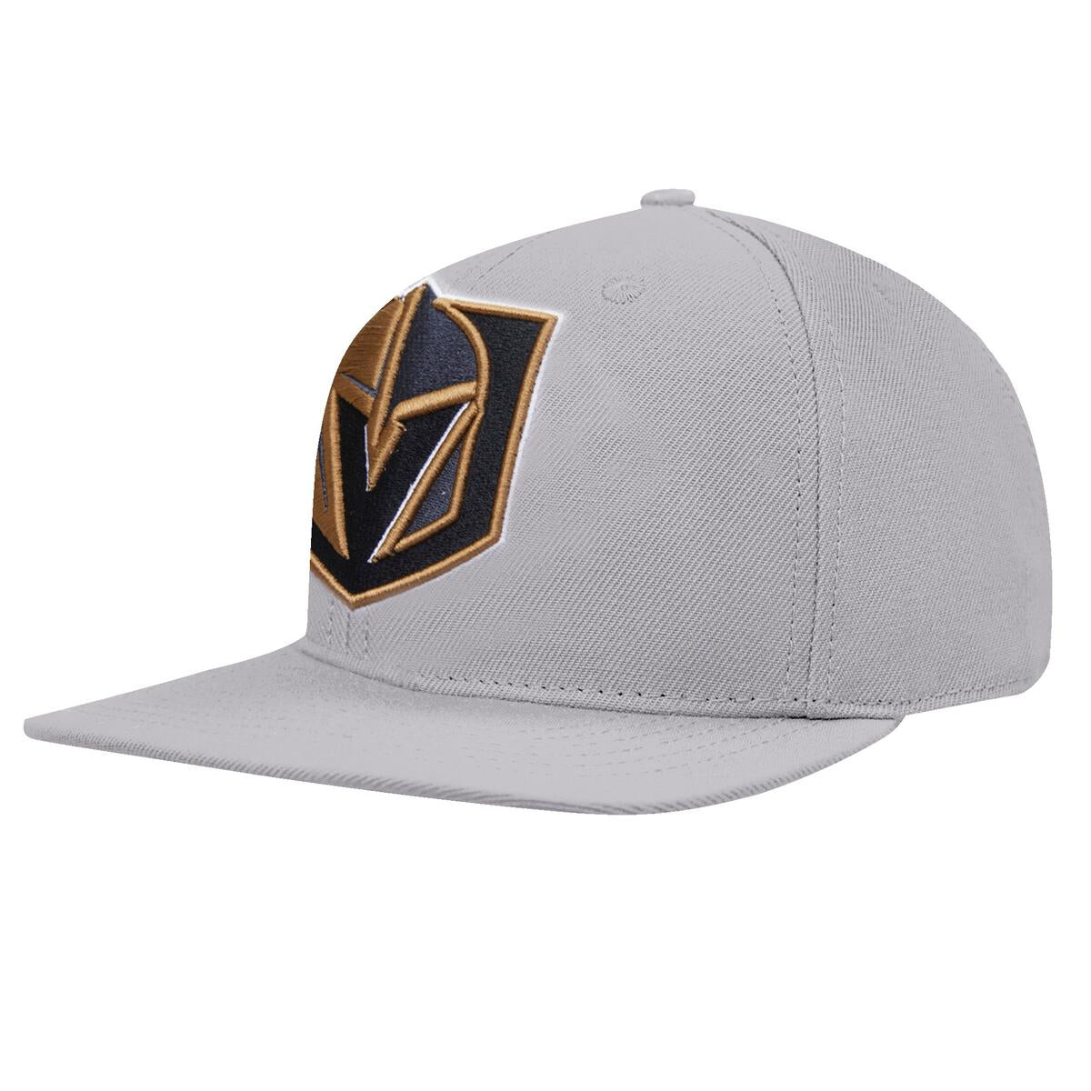 Official Vegas Golden Knights wool snapback hat in grey color