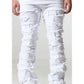 Crysp Denim Arch White Distress Jeans (CRYSPF123-24)