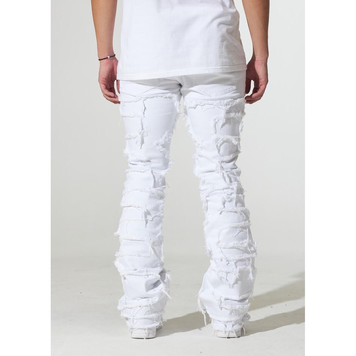 Crysp Denim Arch White Distress Jeans (CRYSPF123-24)