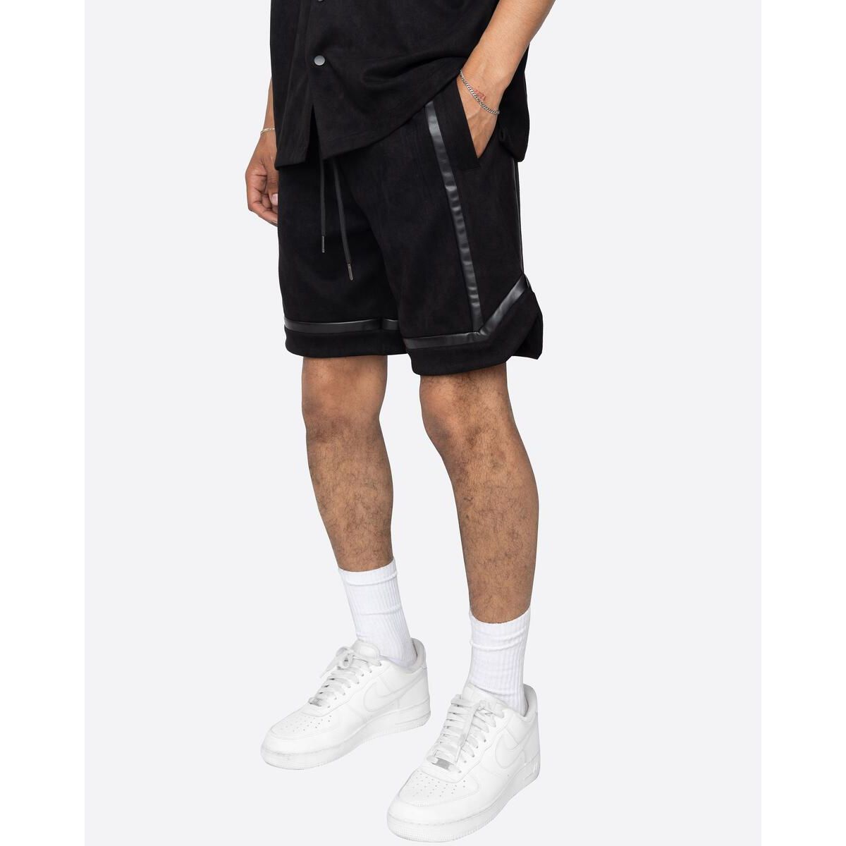 Black EPTM Delta Cargo Shorts featuring multiple pockets and comfortable fit