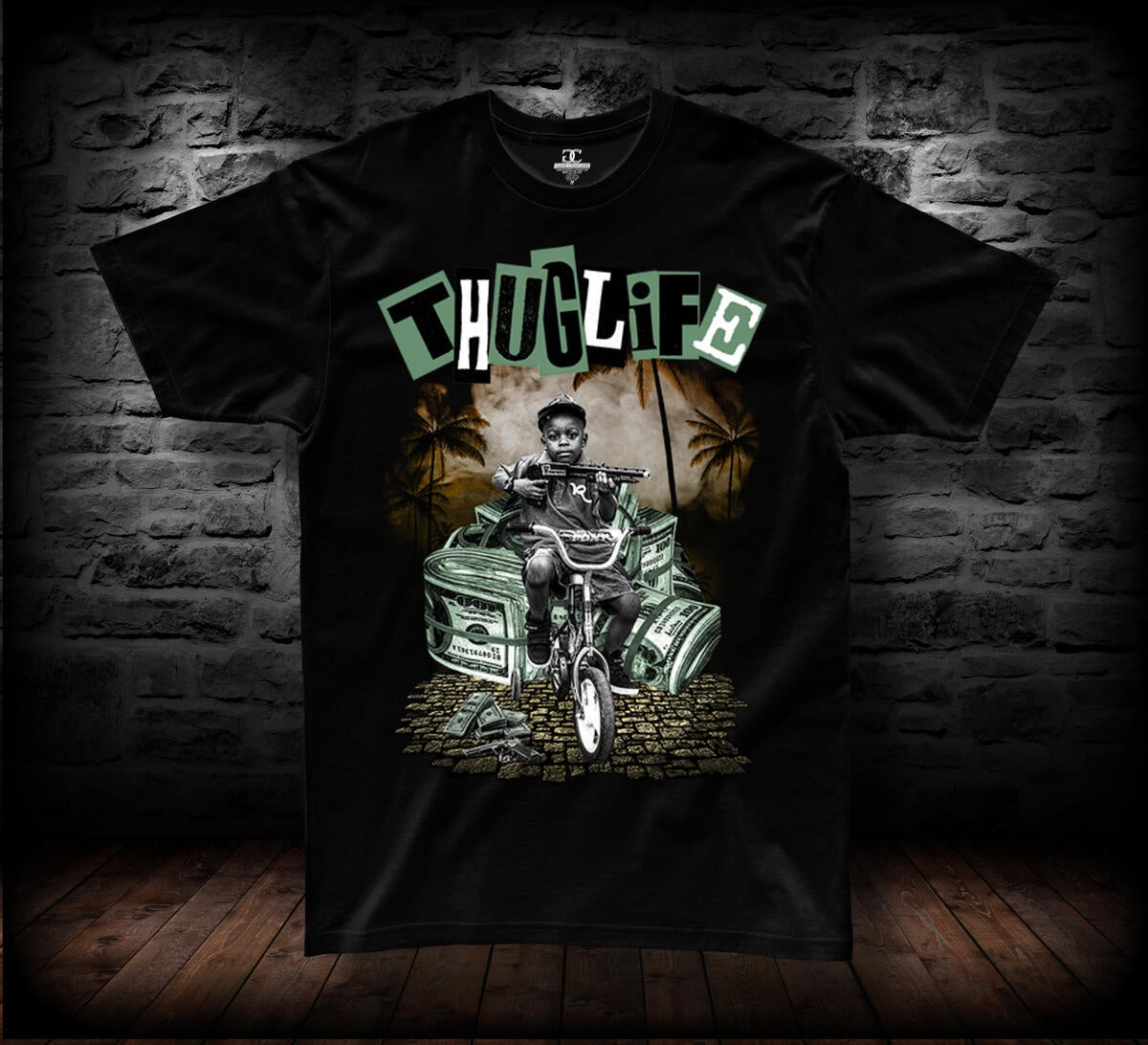 Game Changers Thug Boy Black Tee - a stylish and comfortable t-shirt for men with a bold design