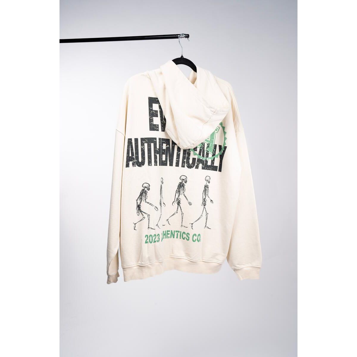 Authentics Evolve Hoodie in Cream, a stylish and comfortable option for casual wear