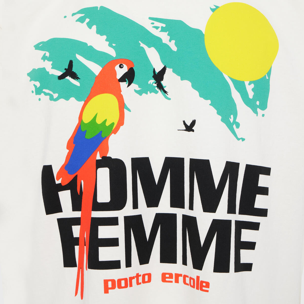 Homme + Femme "Parrot" Tee - Cream
