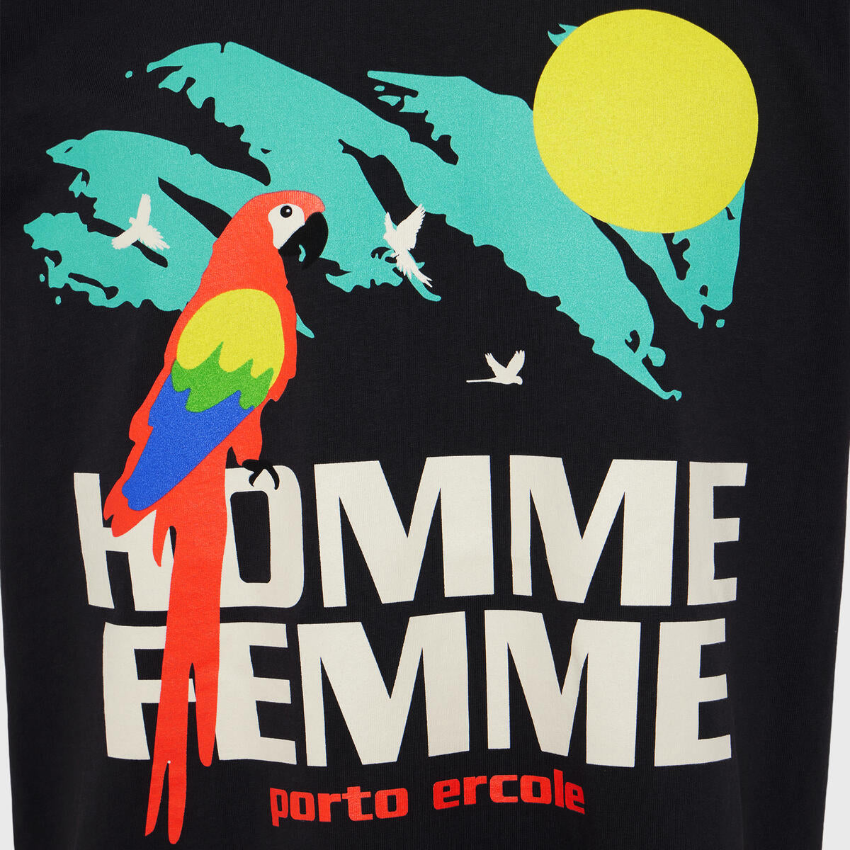 Homme + Femme "Parrot" Tee - Black