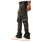 Doctrine Carter PU Vegan Leather Jeans - Black