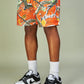 Politics "Branches" Mesh Shorts - Orange