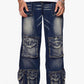 Valabasas Ram Dark Blue Baggy Denim Jeans - Stylish and comfortable men's fashion apparel for a trendy look