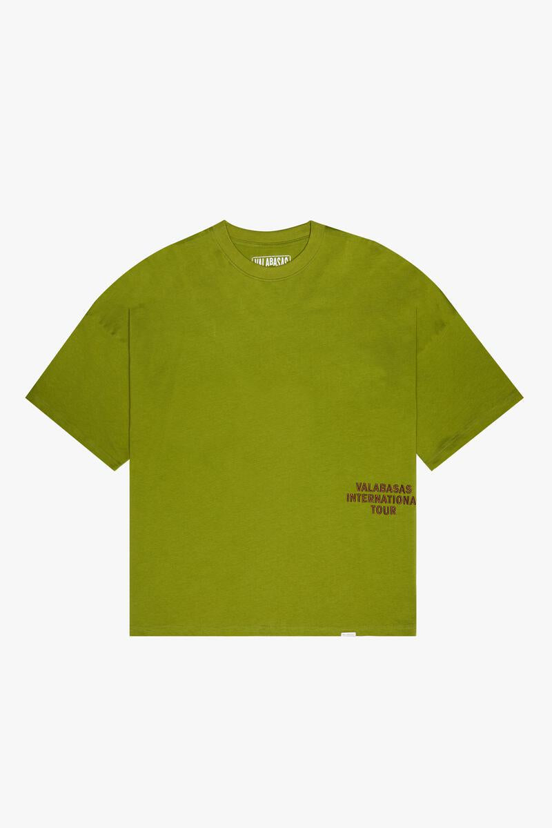 Comfortable and stylish Valabasas Journey Grass Green Oversized Tee