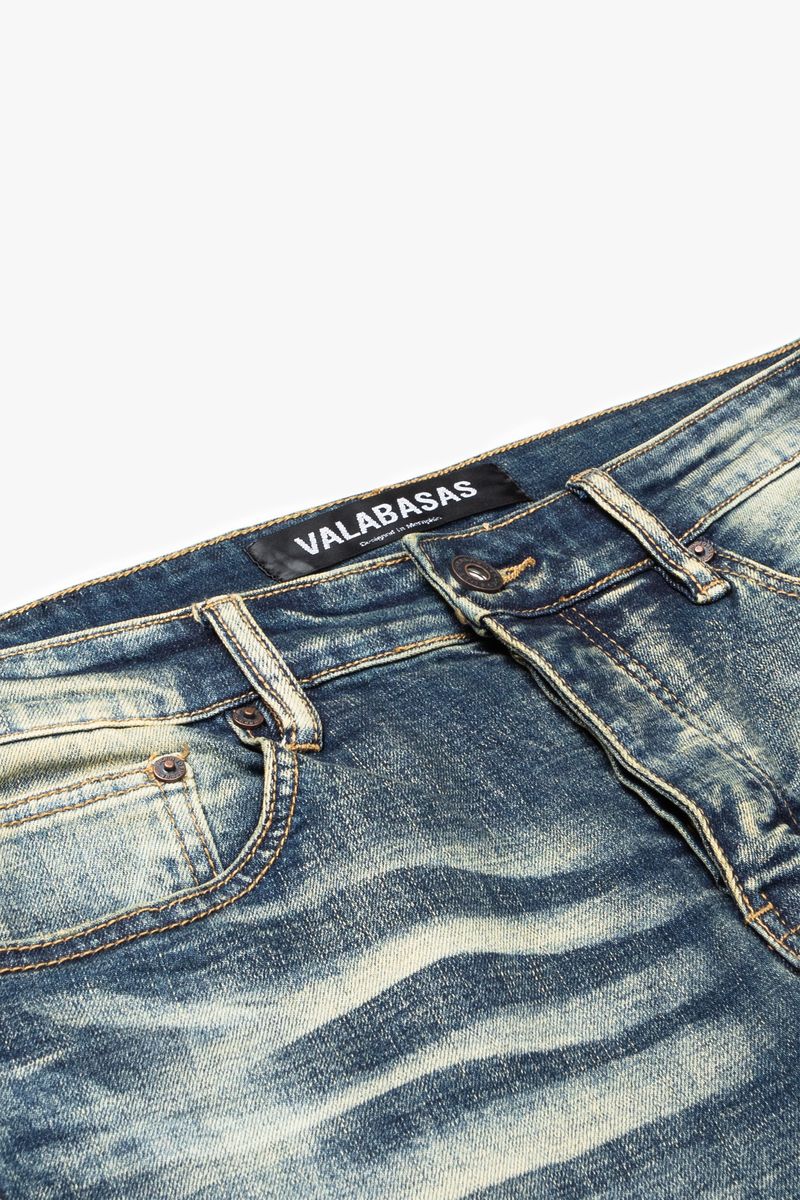 Vintage Wash Super Stacked Flare Denim Jeans – Fresh Society